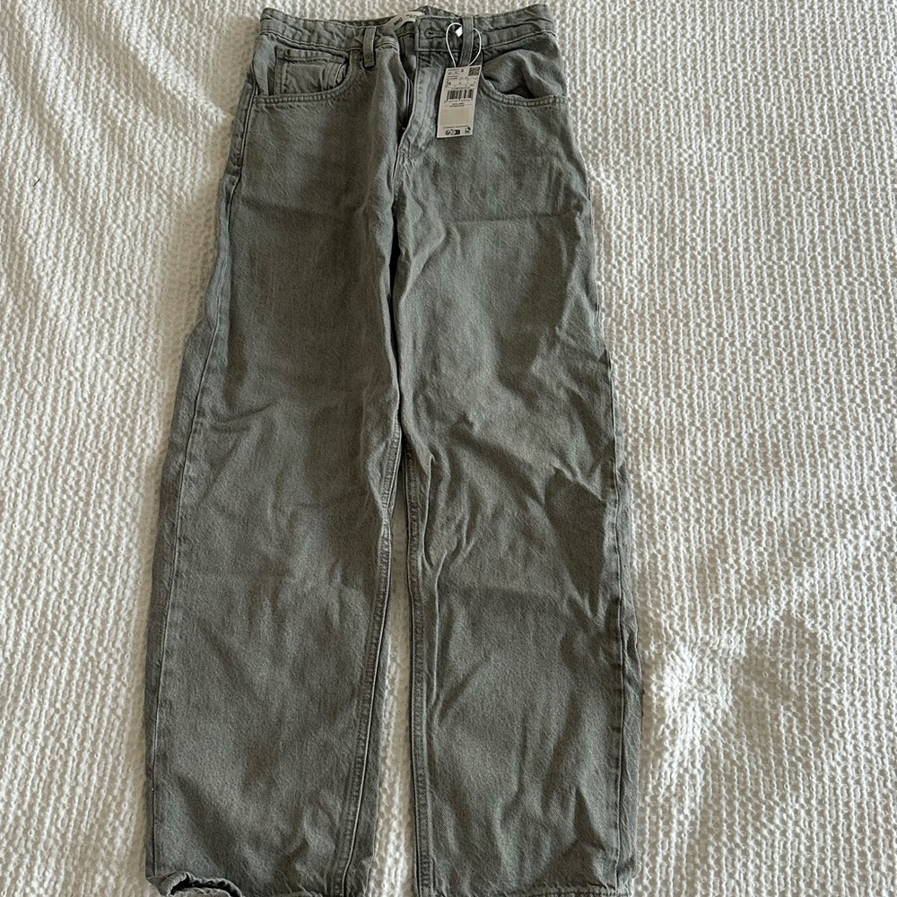 Women’s Mango Gray Straight-Leg Jeans
